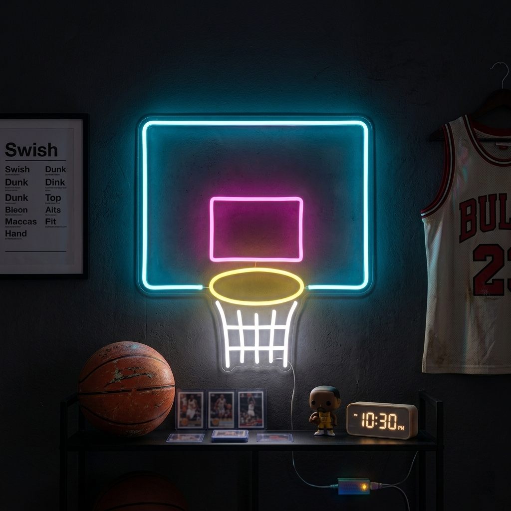 "Red De Baloncesto" Letreros Neon
