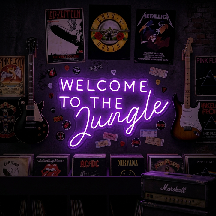 "Welcome to the Jungle" Letreros Neon