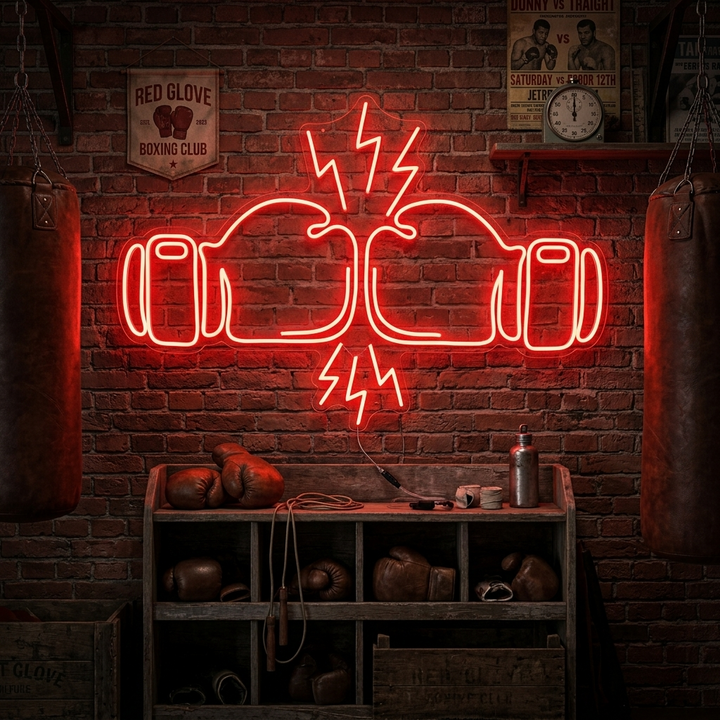 "Lucha Boxeo" Letreros Neon