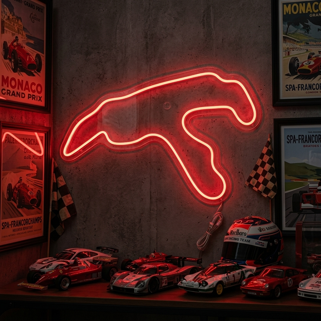 "Belgica Pista F1" Letreros Neon
