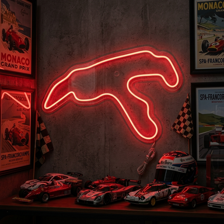 "Belgica Pista F1" Letreros Neon