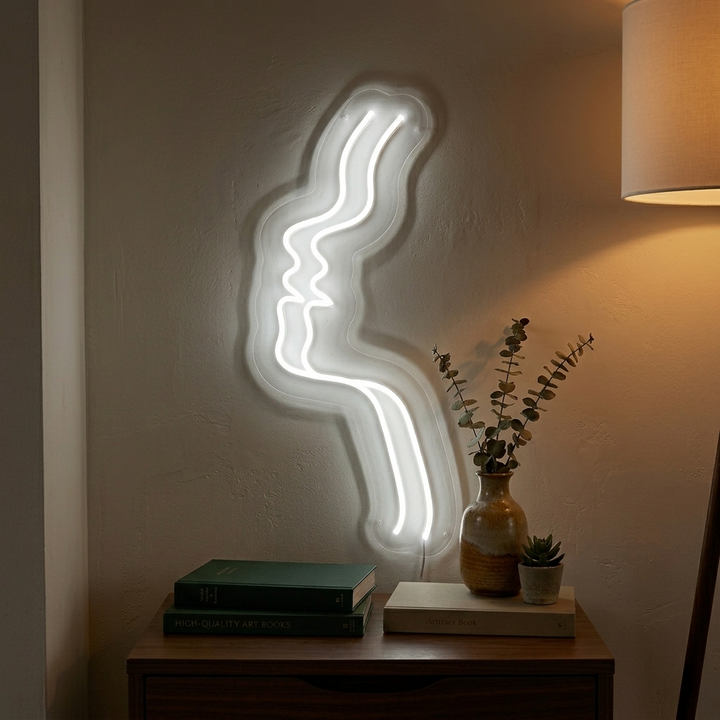 "Rostro abstracto" Letreros Neon