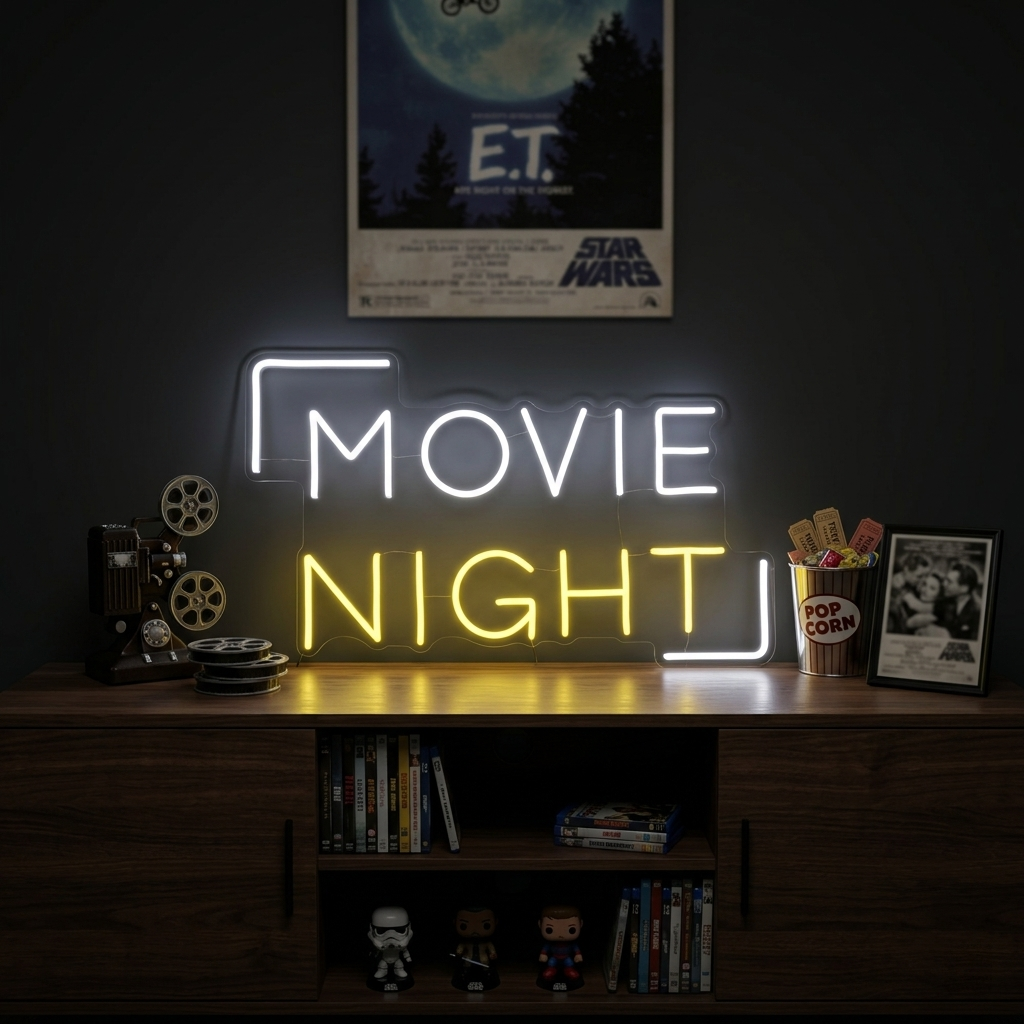 "Movie Night" Letreros Neon