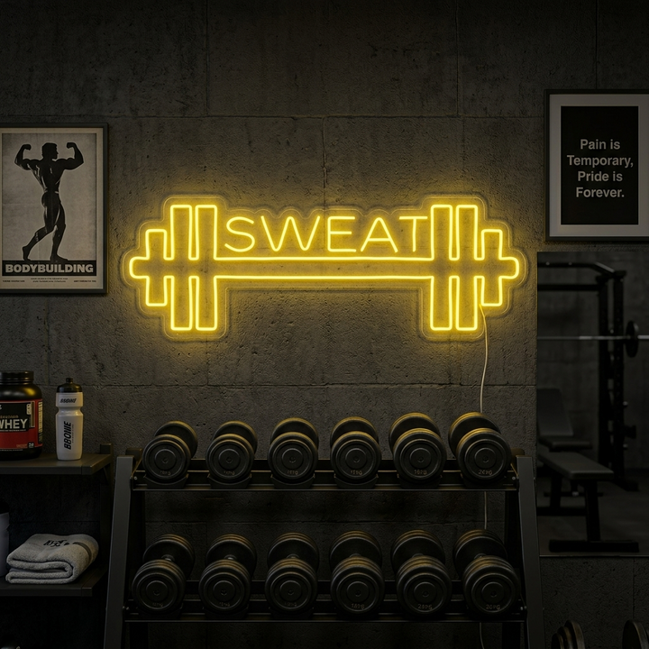 "Your Text, Fitness Personalizado, Gimnasio Personalizado" Letreros Neon