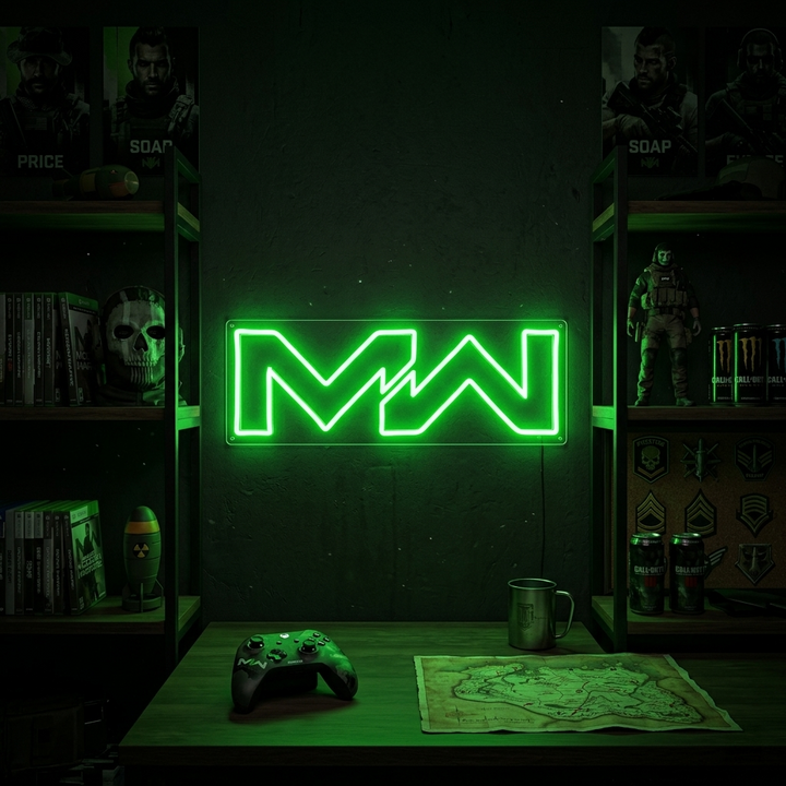 "Mw, Decoración Habitación Gamer" Letreros Neon