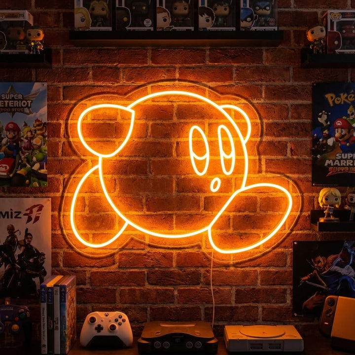 "Kirby, Decoración De Habitaciones De Kirby, Decoración De Juegos" Letreros Neon