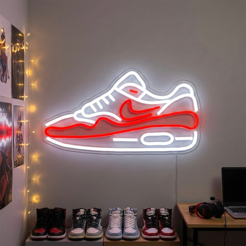 "Zapatillas NK Air Max 1" Letreros Neon