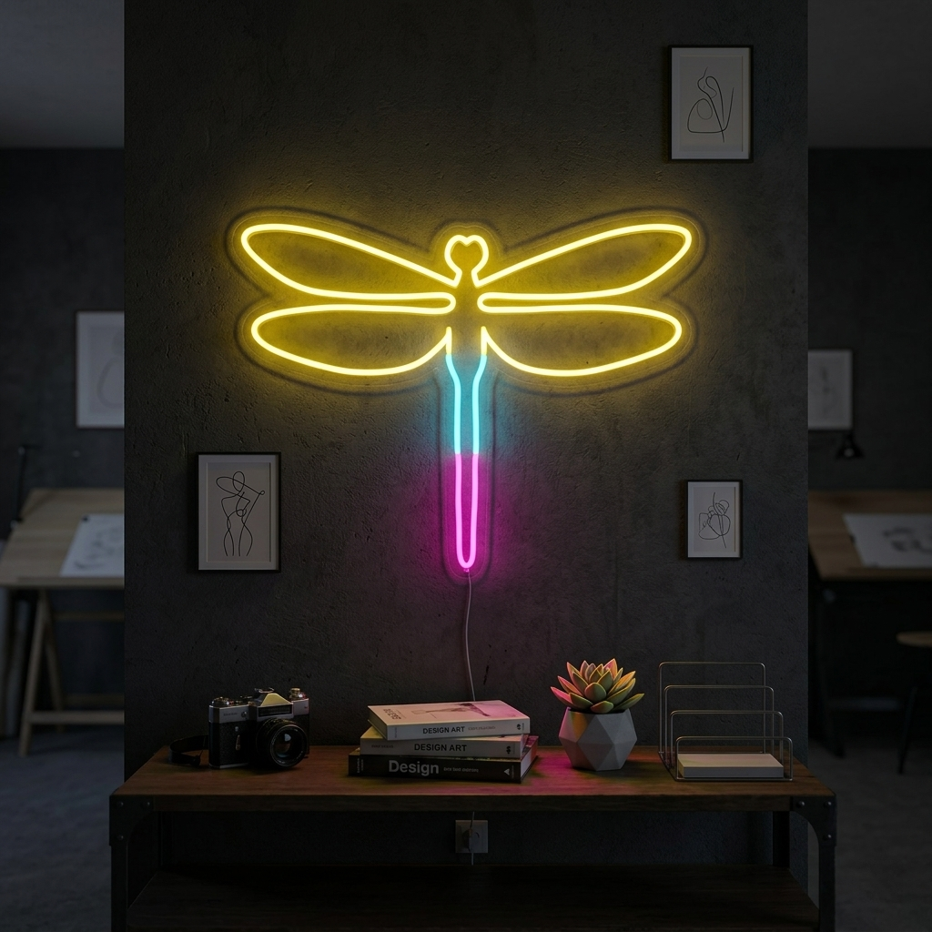 "Libélula" Letreros Neon