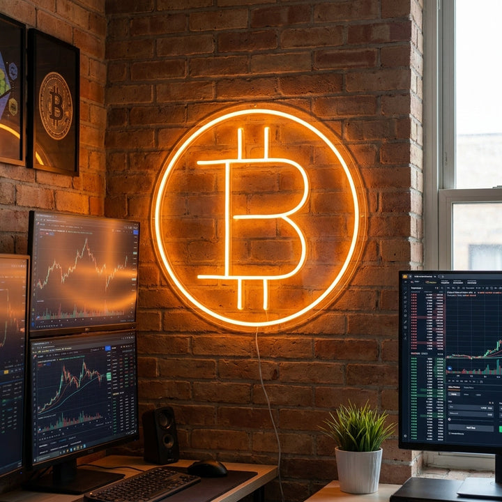 "Bitcoin" Letreros Neon