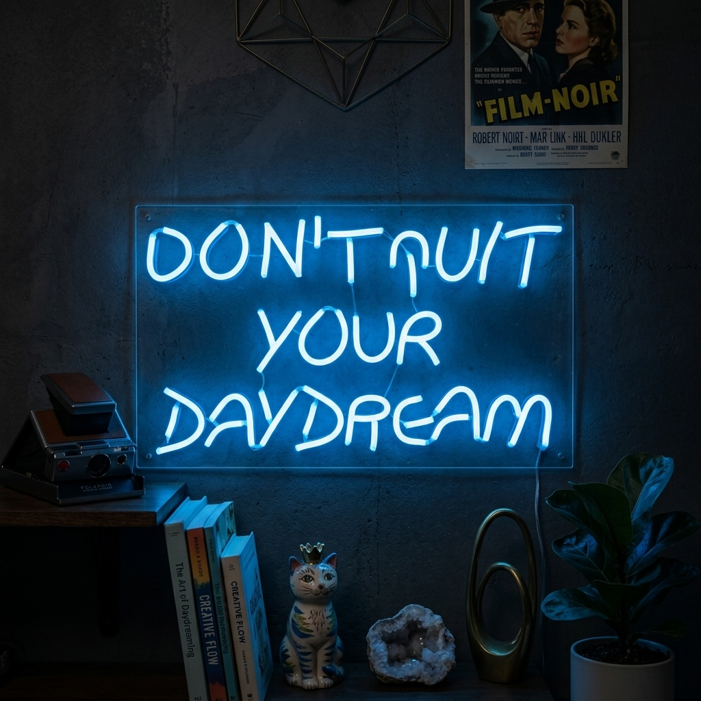"Donot Quit Your Daydream" Letreros Neon