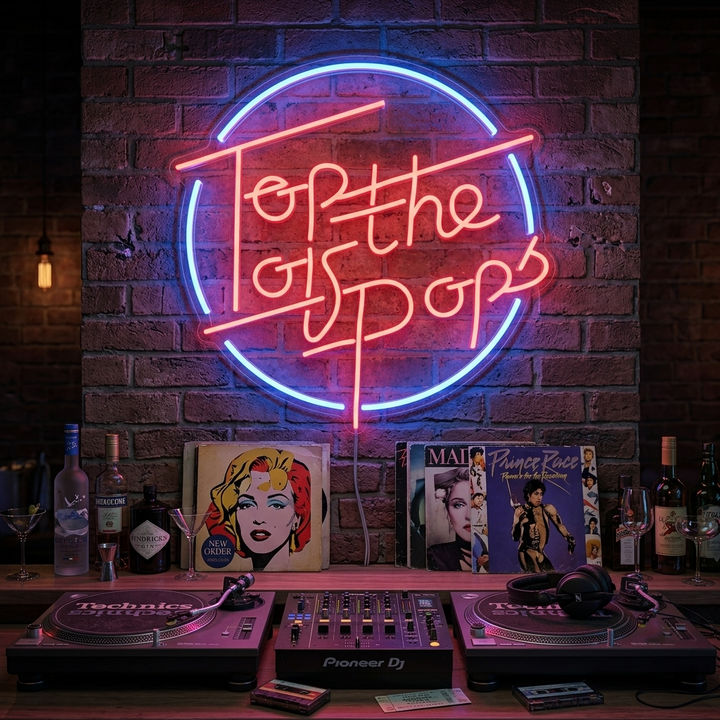 "Top of The Pops" Letreros Neon