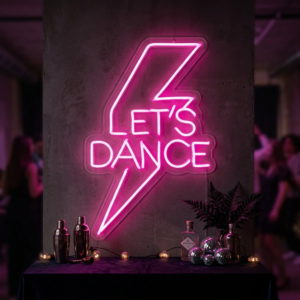 "Lets Dance" Letreros Neon