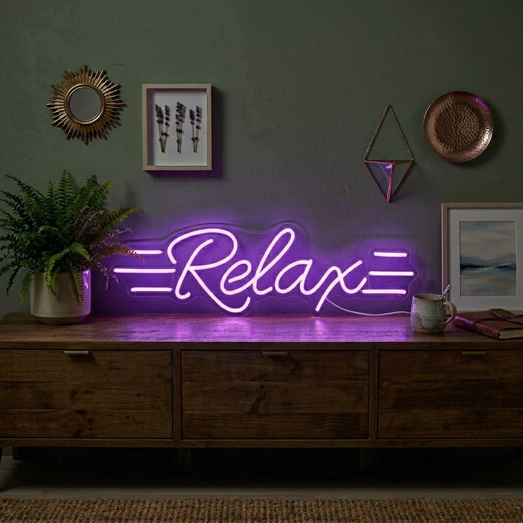 "Relax" Letreros Neon