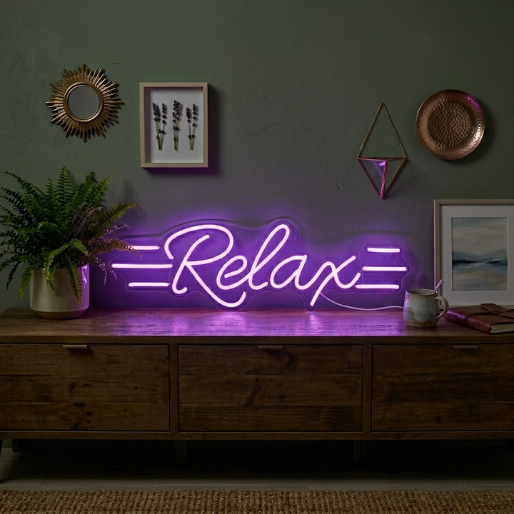 "Relax" Letreros Neon