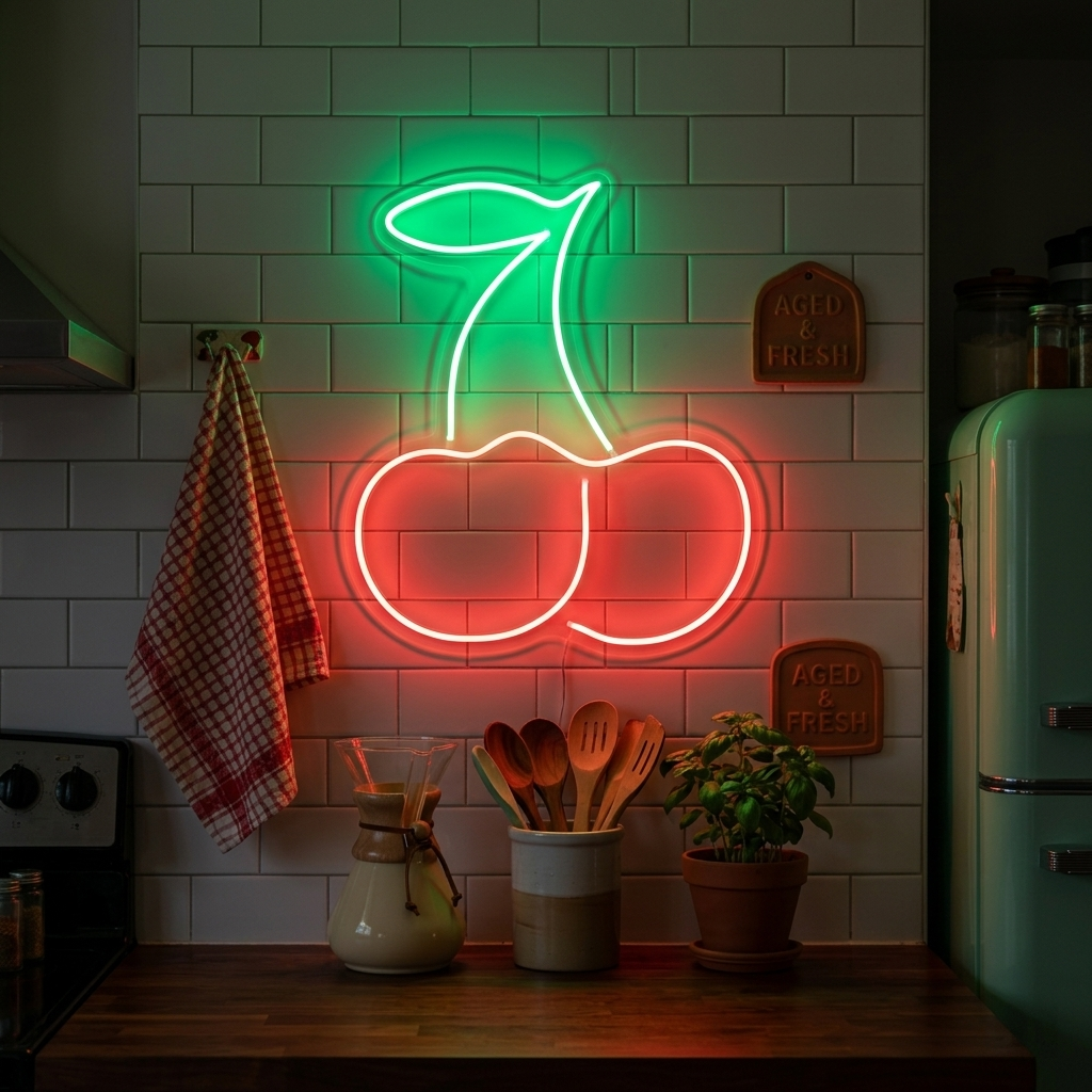 "Cereza" Letreros Neon
