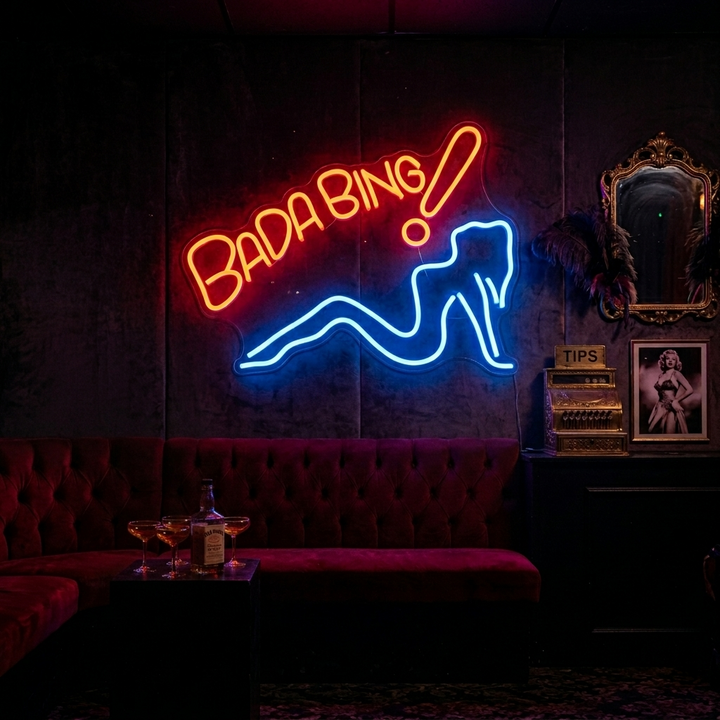 "Bada Bing" Letreros Neon