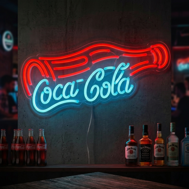 "Coca Cola Bottle" Letreros Neon