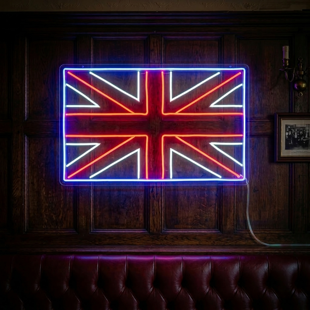 "Bandera Del Reino Unido" Letreros Neon