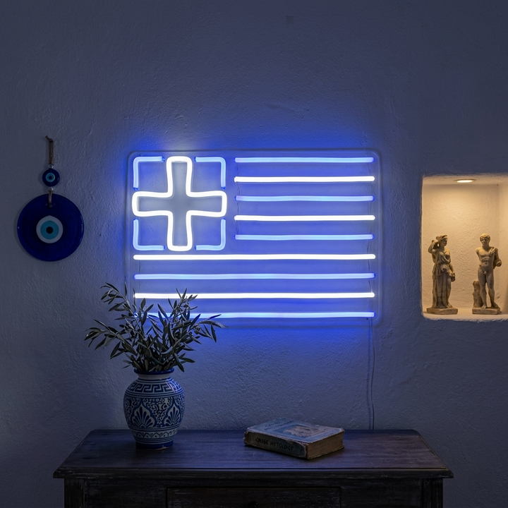 "Bandera De Grecia" Letreros Neon