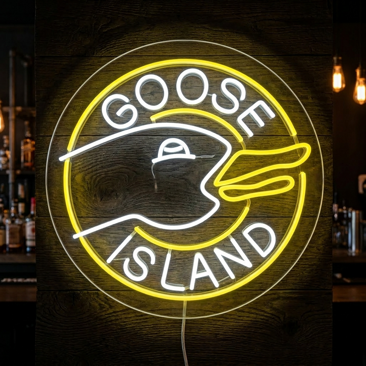 "Bar De Cerveza Goose Island" Letreros Neon