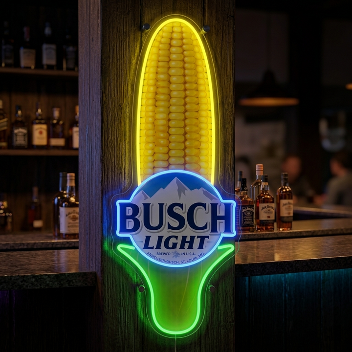 "Maíz Cerveza Logo" Letrero de neón