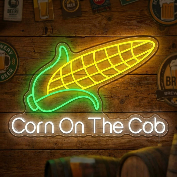 "Corn On The Cob" Letrero de neón