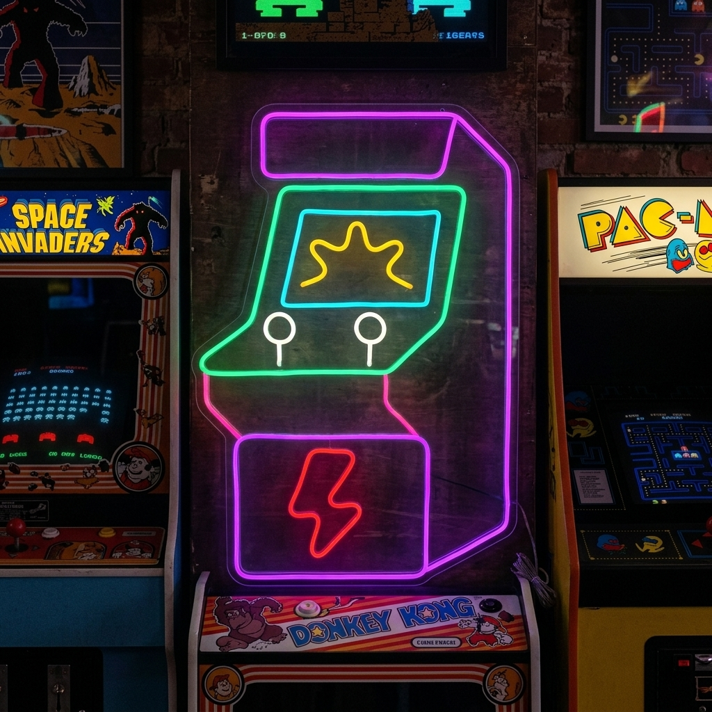 "Máquina Arcade" Letrero de neón