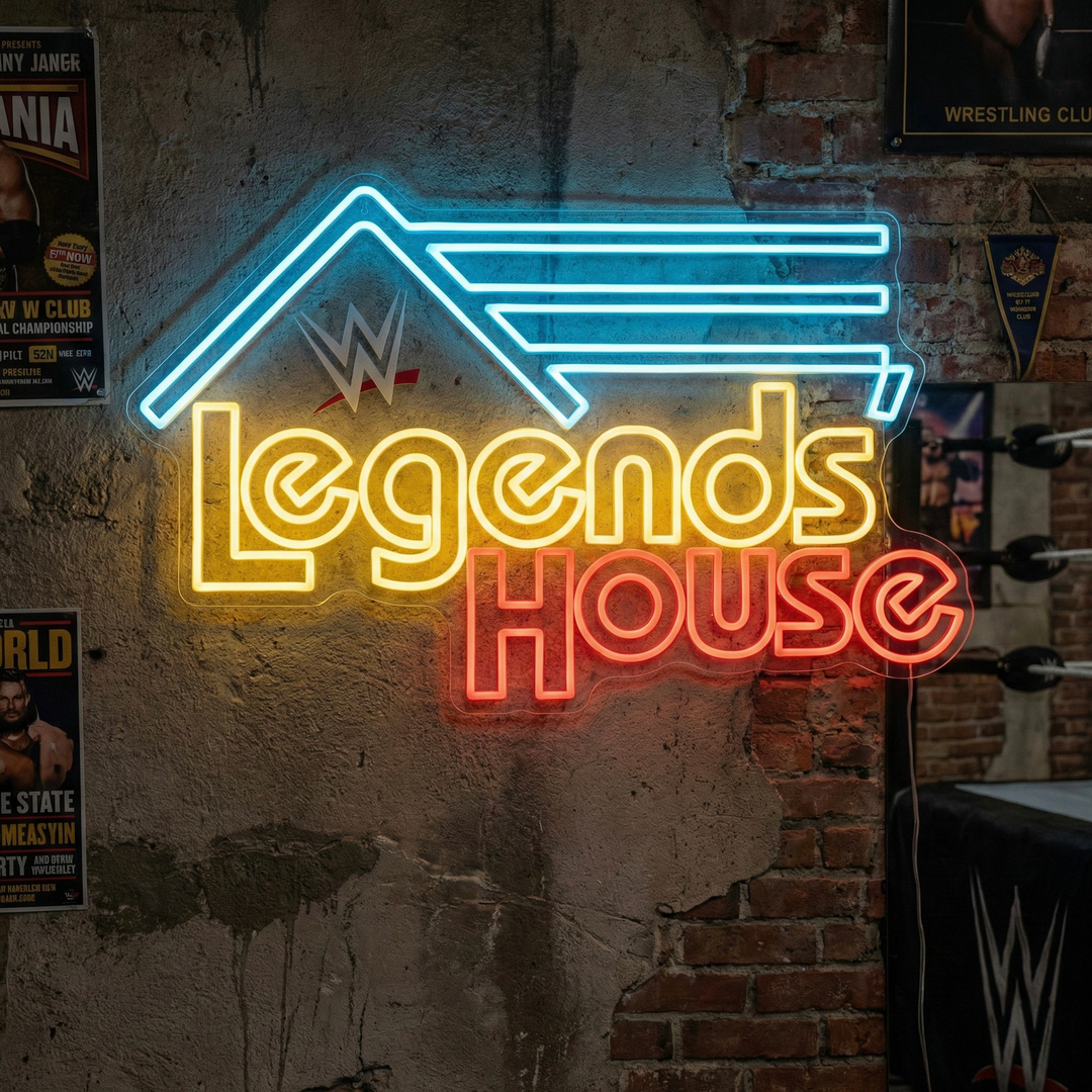 "Wwe Legends House" Letrero de neón