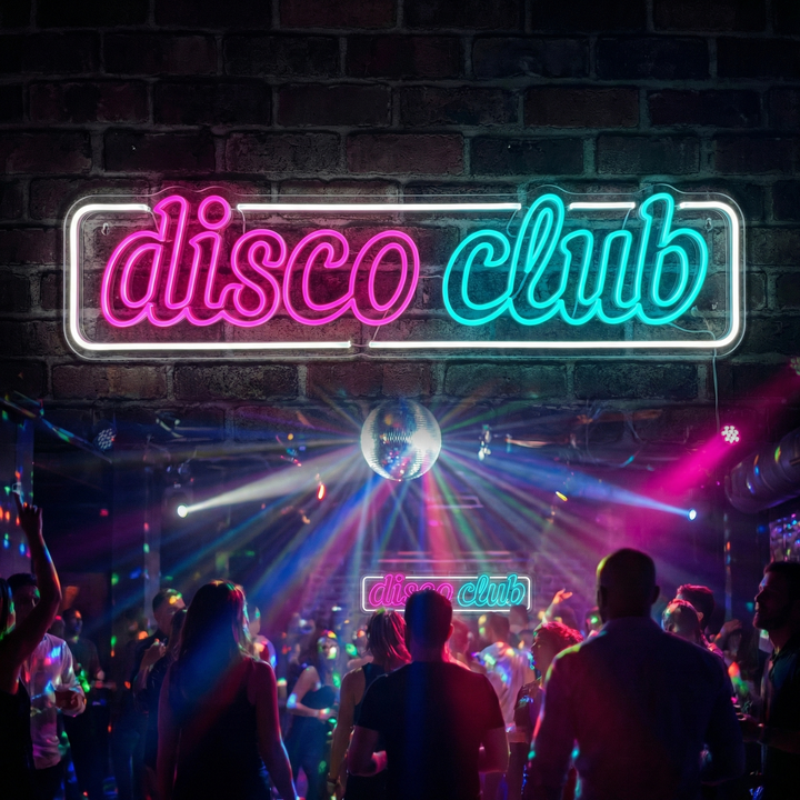 "Disco Club" Letrero de neón