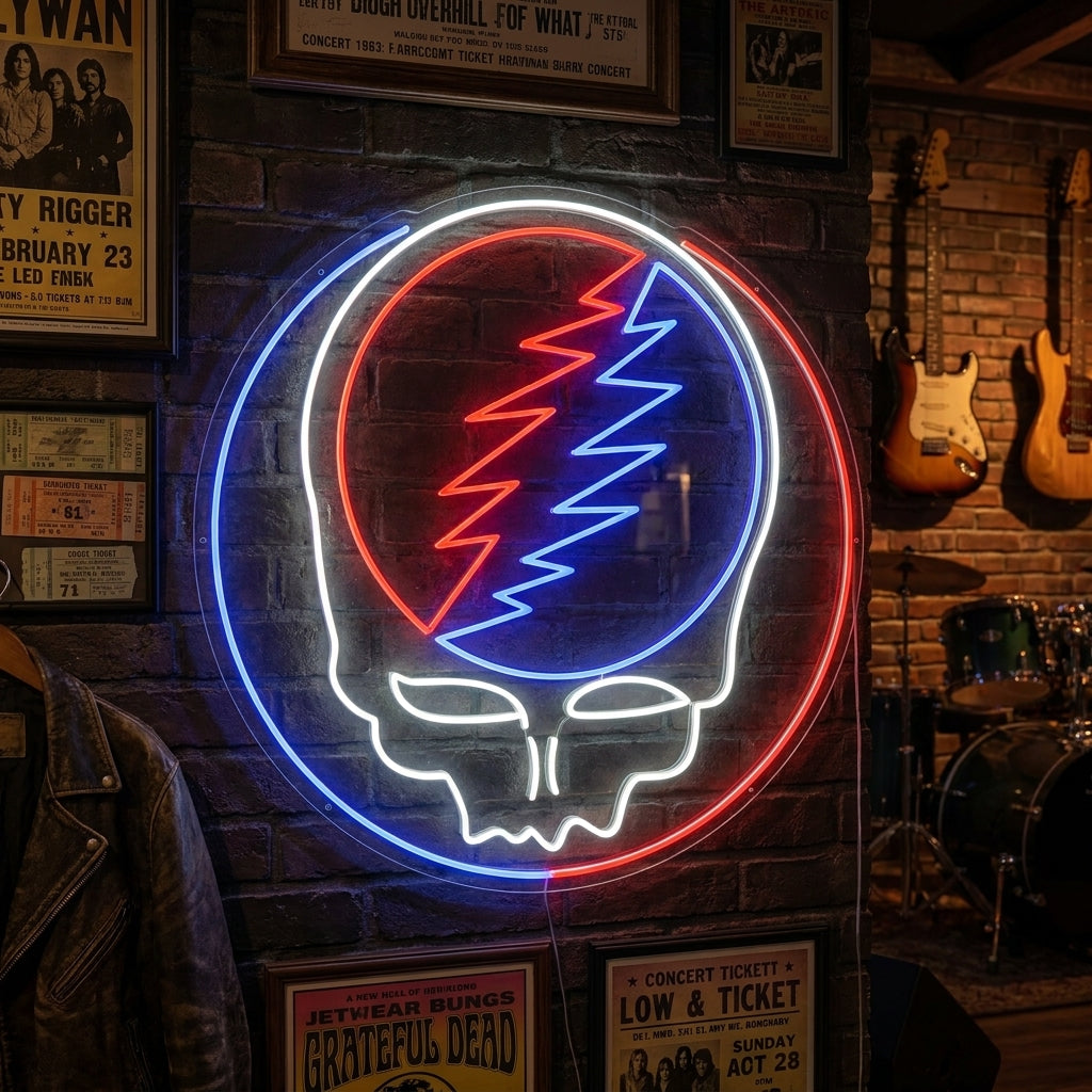 "Grateful Dead" Letrero de neón