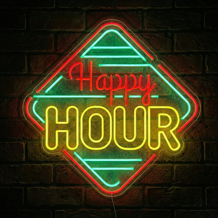 "Happy Hour" Letrero de neón