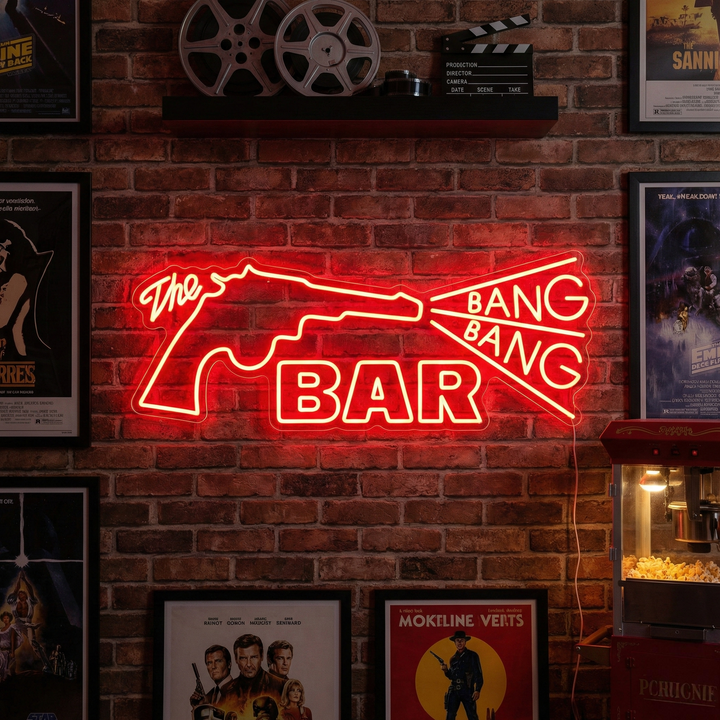 "Bang Bang Bar" Letrero de neón