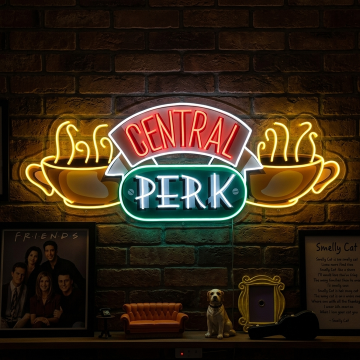 "Central Perk" Letrero de neón