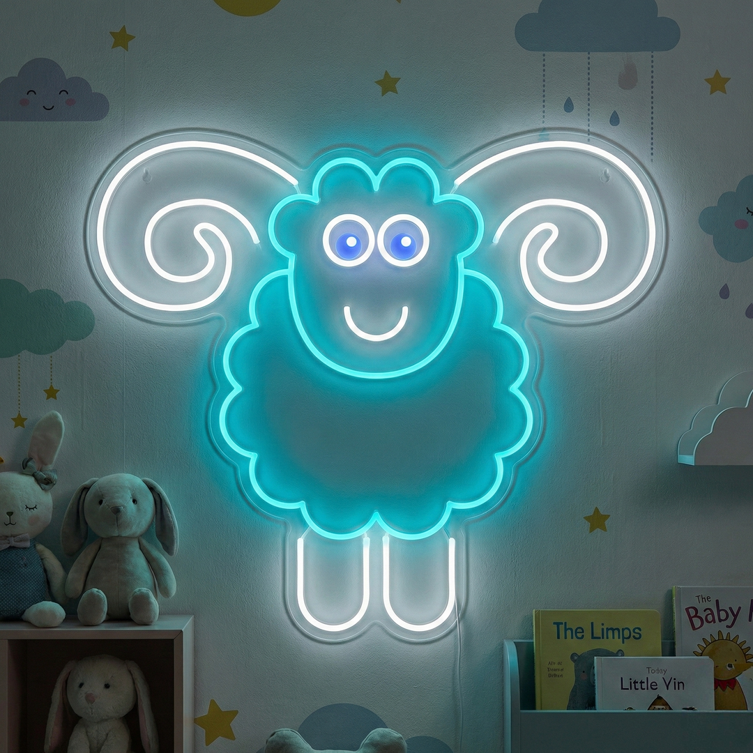 "Ovejas" Letrero de neón