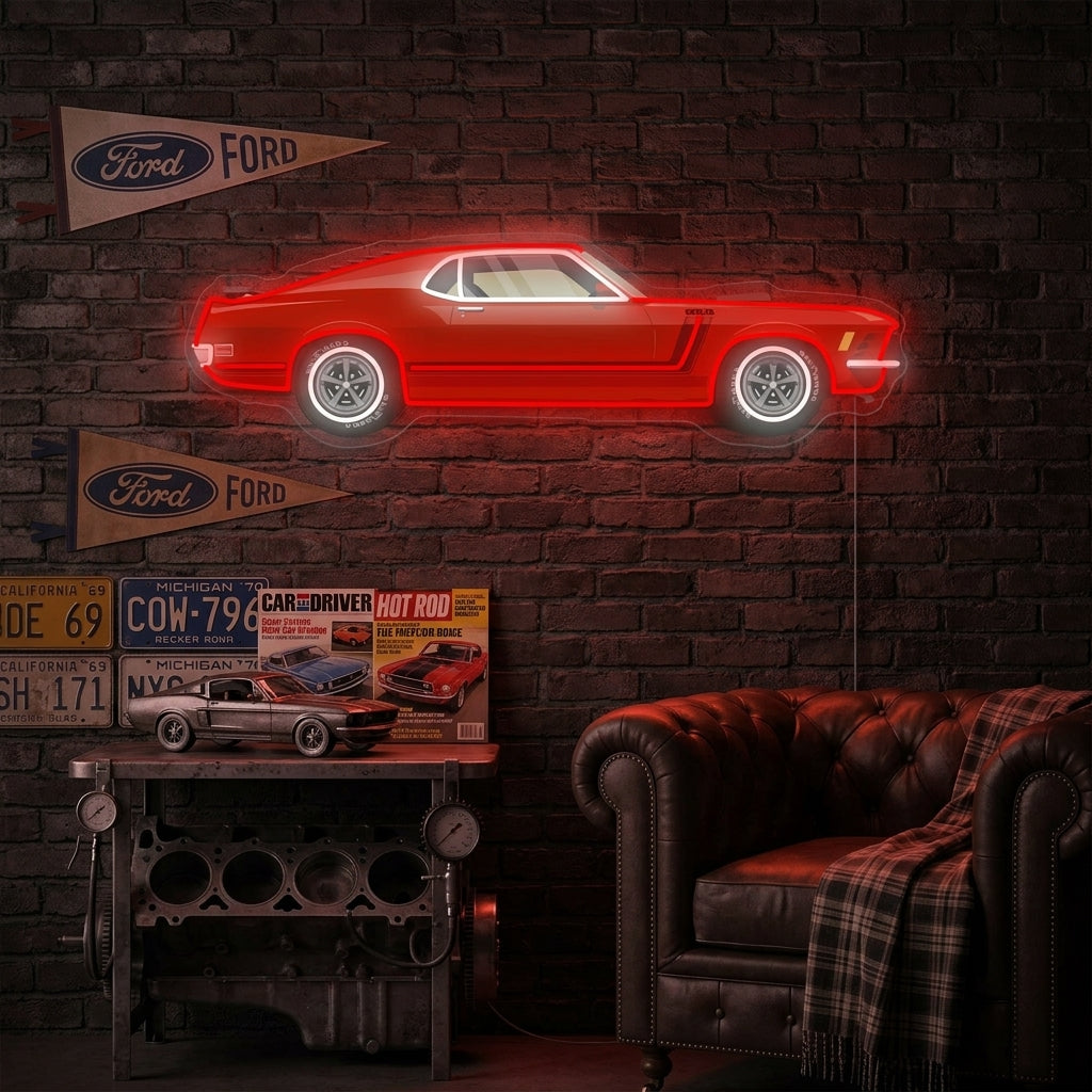"American Muscle Car" Letrero de neón