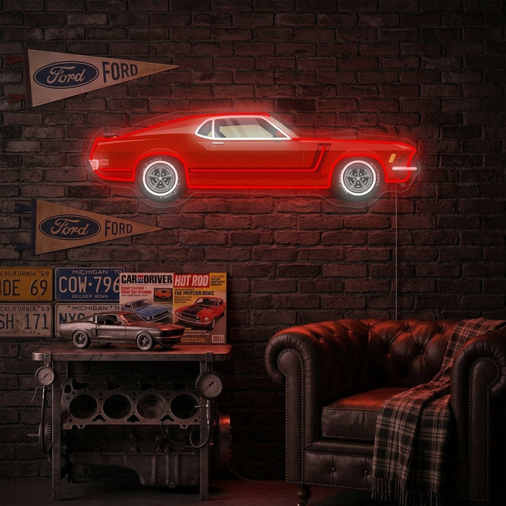 "American Muscle Car" Letrero de neón
