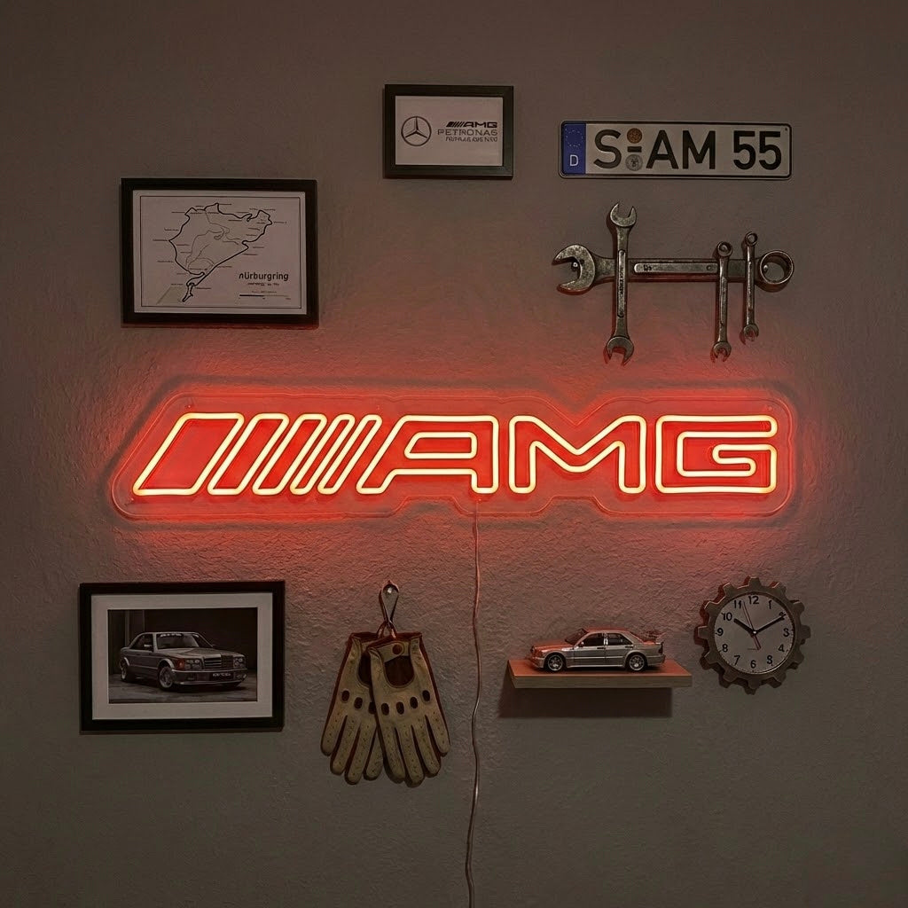 "AMG" Letrero de neón