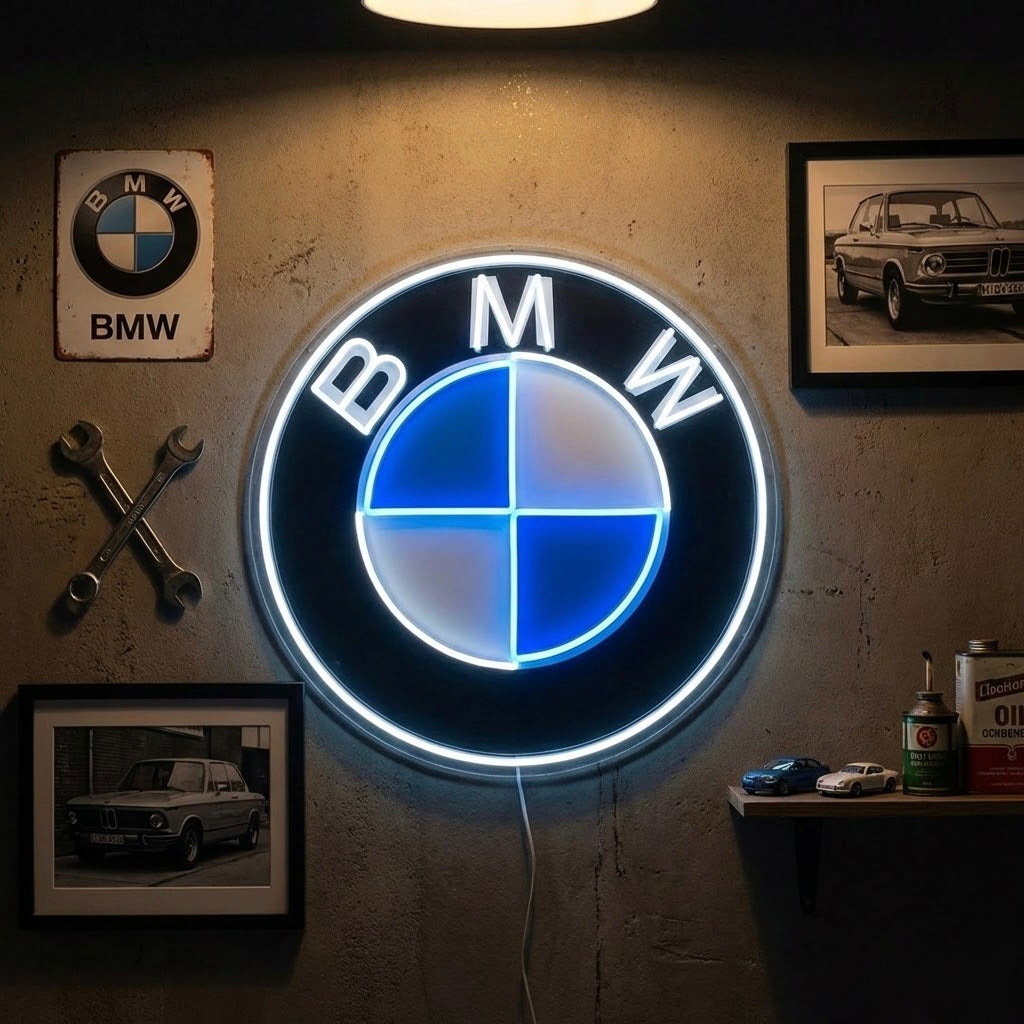 "BMW" Letrero de neón