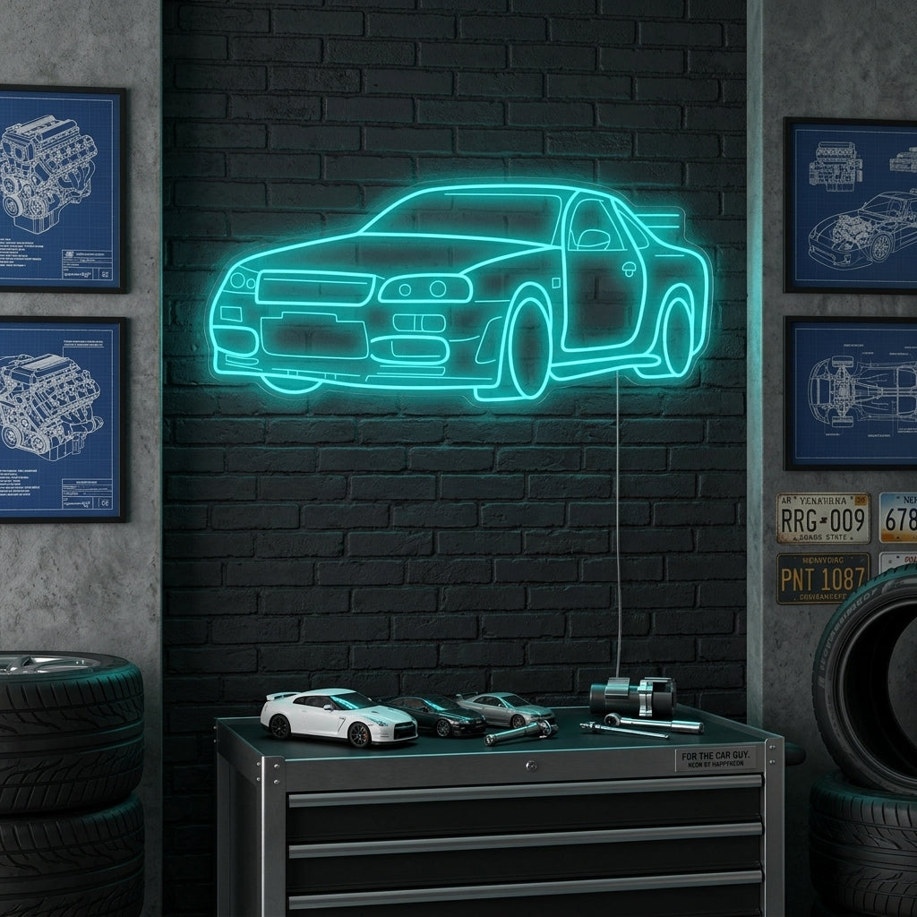 "Coche GTR" Letrero de neón