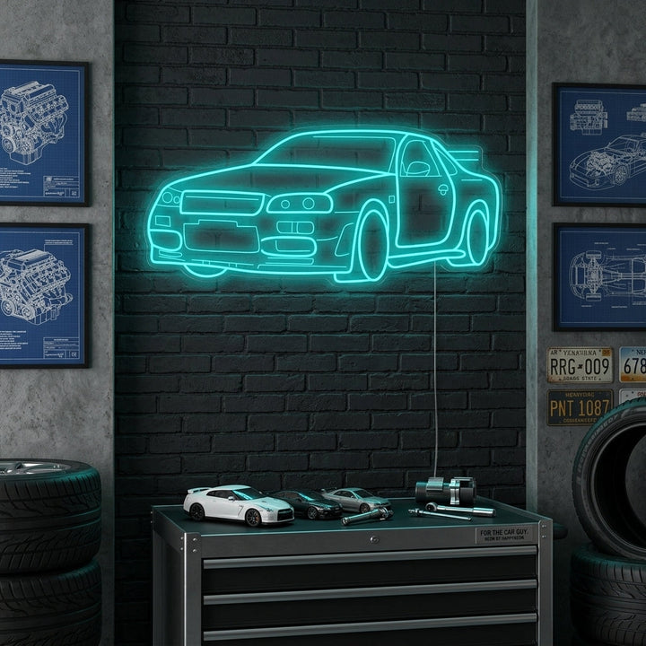 "Coche GTR" Letrero de neón