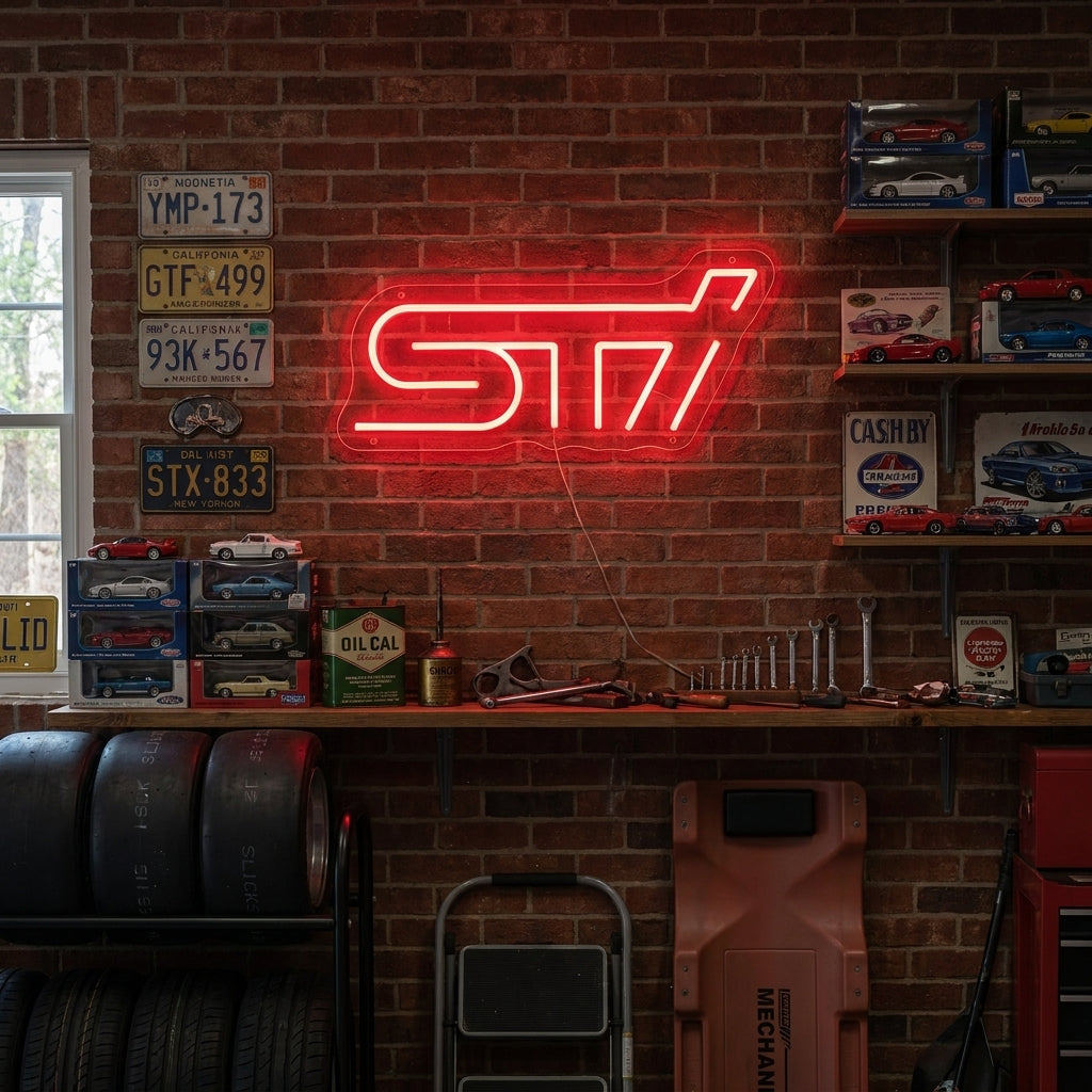 "Logotipo Sti" Letrero de neón