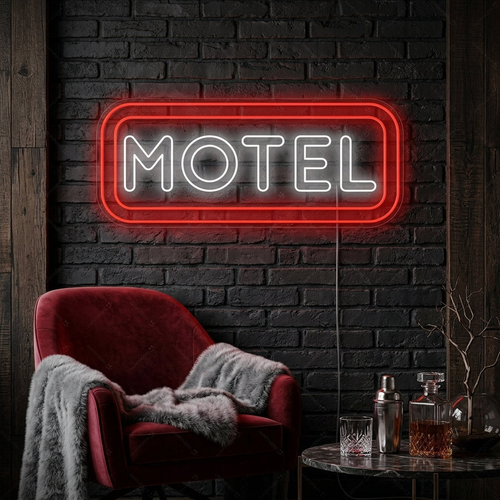 "Motel" Letrero de neón