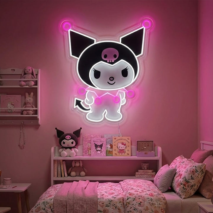 "Kuromi Anime" Letrero de neón