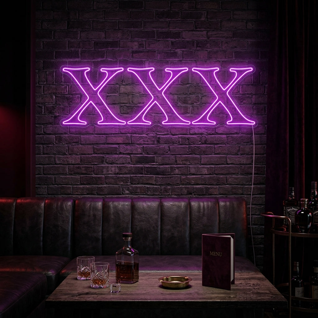 "XXX Adulto Sex Shop Logo" Letrero de neón