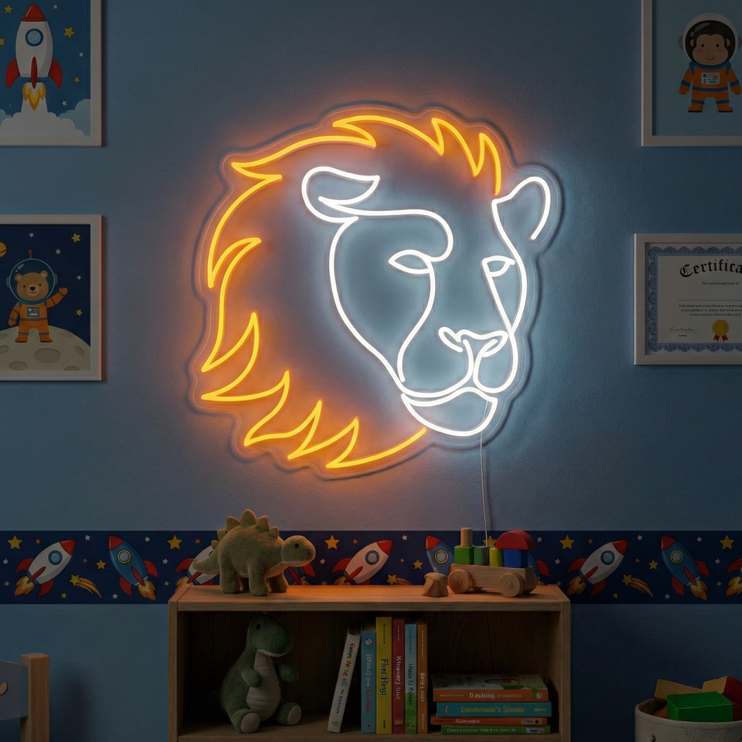 "León" Letrero de neón