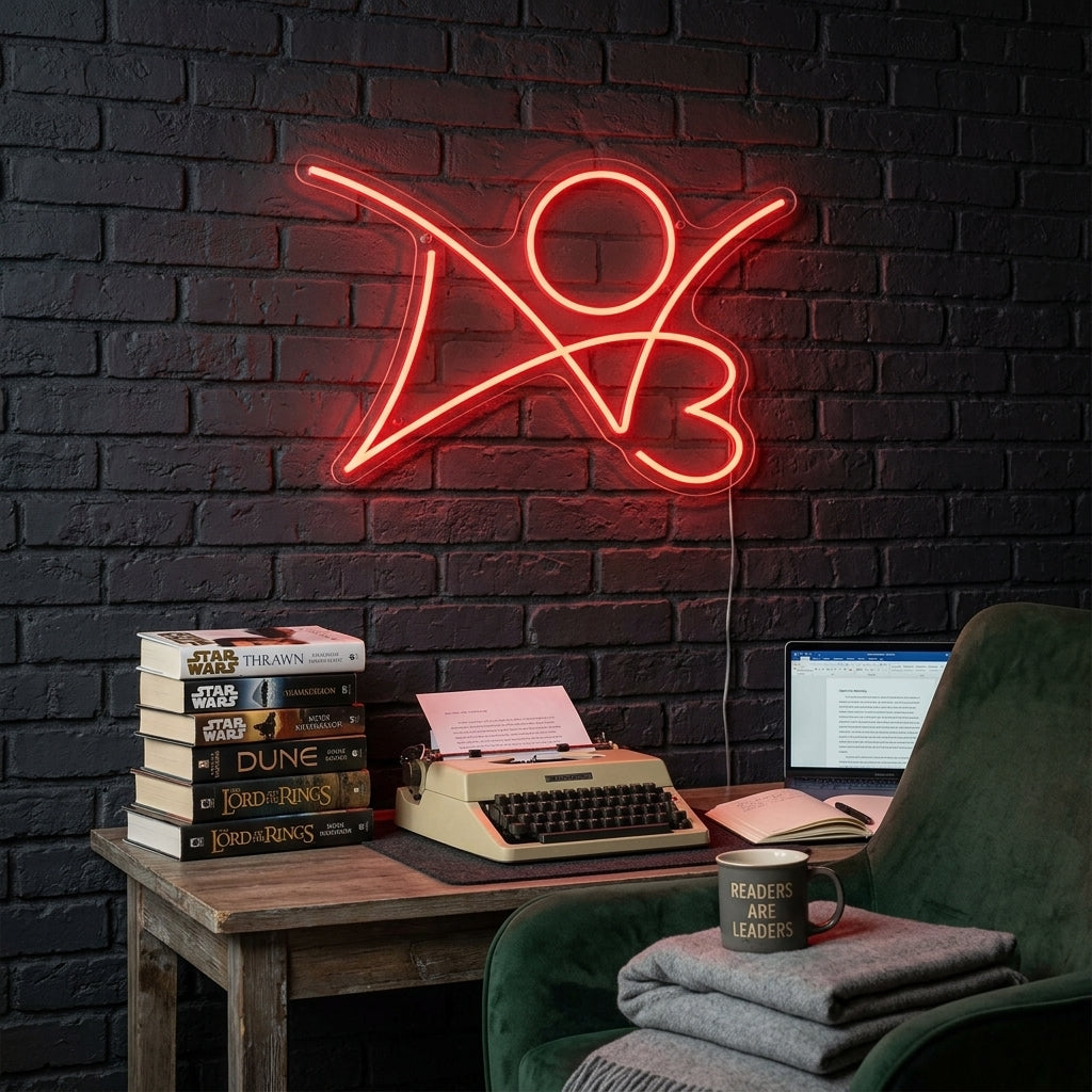 "AO3" Letrero de neón