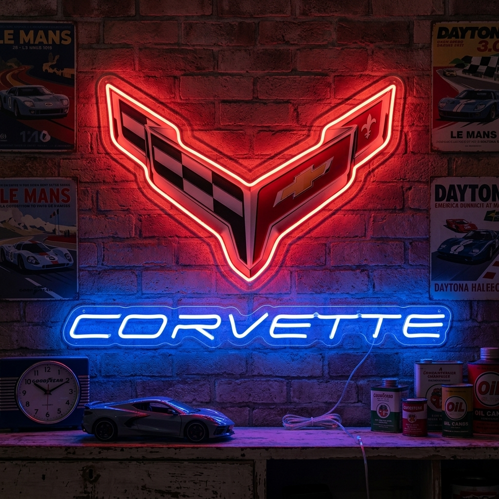 "Corve-Logo" Letrero de neón