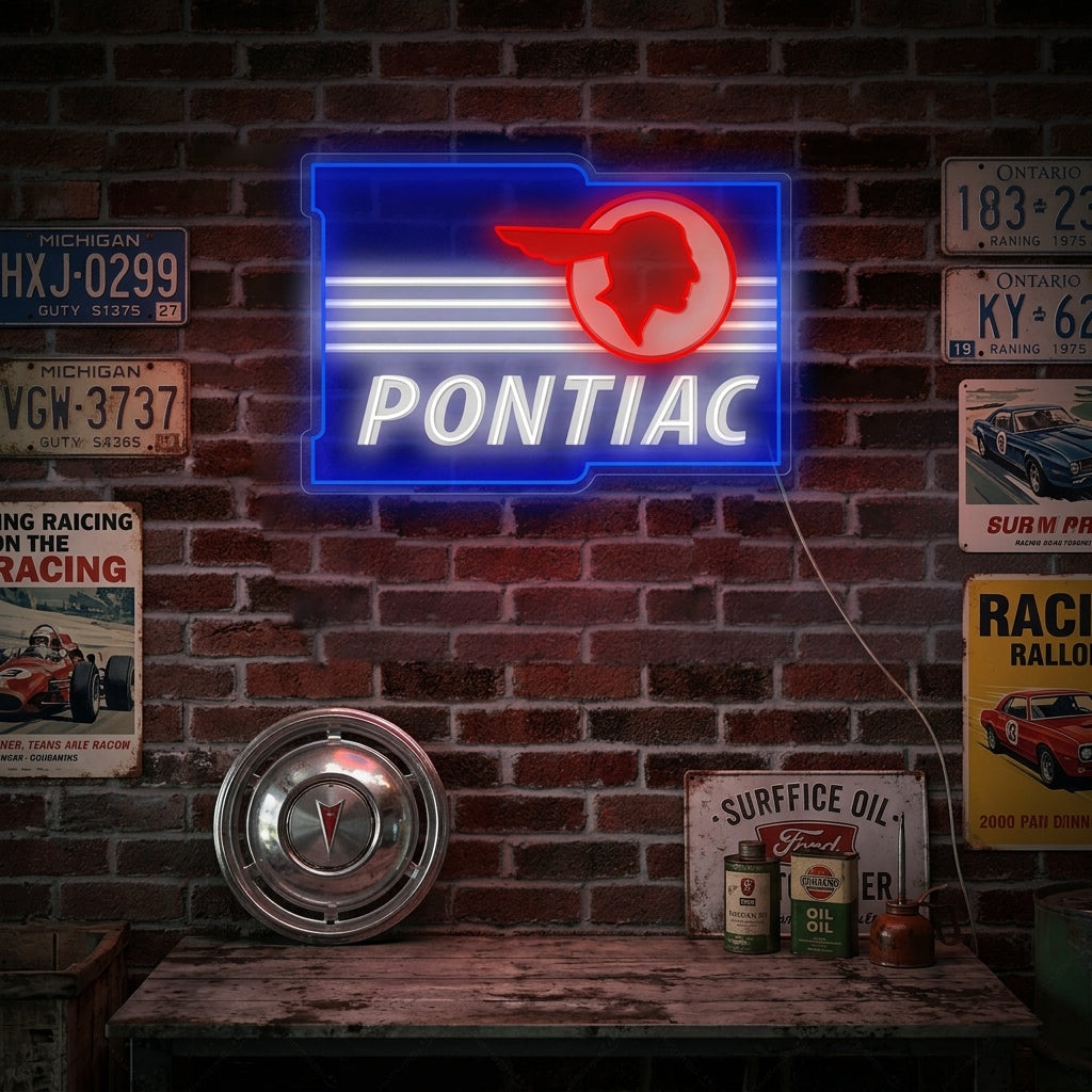 "Ponti-Car" Letrero de neón