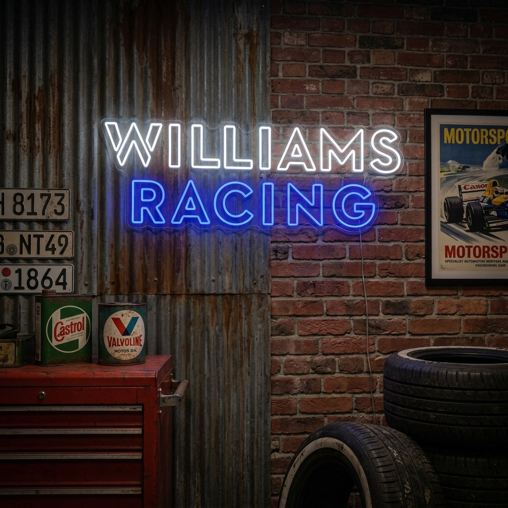 "Racing Team Logo" Letrero de neón