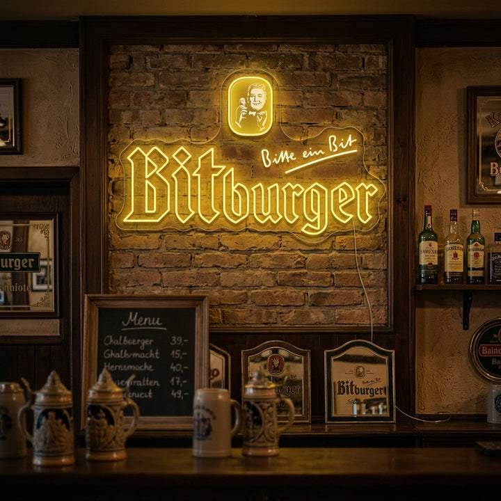 "Bitburger" Letrero de neón